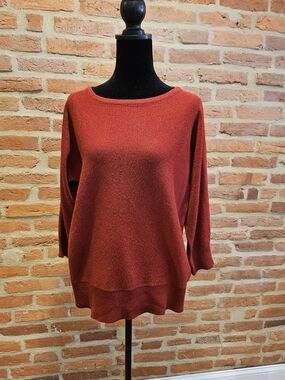 Women’s Lightweight Red Boatneck Sweater
